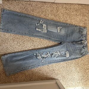 Distressed Blue Women's Jeans